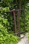 Old rusty turnstile