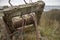 Old rusty winch for pulling boats out