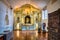 Old sacristy inside the Sagrario church, Cuenca Ecuador.