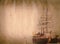 Old sail ship grunge paper texture