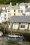 Old sailboat aground, Polperro