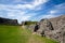 Old Saram With Green Grass And Blue Sky