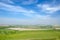 Old Saram With Green Grass And Blue Sky