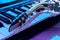 Old Saxophone Piano Keyboard