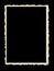 Old Scalloped Photo Frame Isolated on Black