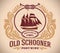 Old Schooner - port wine label