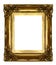 Old sculpted golden frame