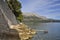 Old Sea Wall  View of Historic Croatian Island Town