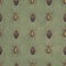 Old seamless pattern with beetles background