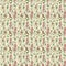 Old seamless repeat botanic floral pattern wallpaper