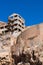 Old semi-destroyed abandoned gold mine in Rodalquilar town in Naural Park Cabo de Gatan, Spain