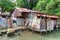 Old shack slum house near Malacca river