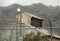 Old shed and light in the Mohave Preserve