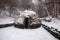 Old Shelter Shaped Like A Cone On Winter Etna Park, Sicily