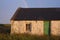 Old Shetland farmhouse under the rainbow