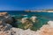 Old ship wreck near coast - Paphos Cyprus