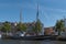 Old ships in the museum harbor to luÌˆbeck on wenditzufer, untertrave, lubeck, germany