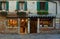 Old Shop Fronts a Jewellers and an Art Gallery in Venice close to the Jewish Quarter taken in early evening.