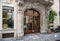 Old shop in the Via della Spiga in the historical centre of Milan, Italy