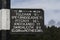 Old Signs in Grantown on Spey in Scotland.