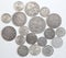 Old silver coins Finland with Russia