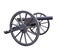 Old single barrel wheeled iron cannon of Russian army