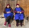 Old sisters in ancient town,chengdu,china