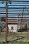 Old slaughterhouse structure with rusty iron decorations EX MACELLO MONZA italy, lombardy