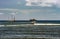 Old Slide of View of Lahaina Harbor, and Coral Pier, on a Sunny Summer Day