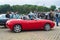 Old small nice Italian sports roadster car Fiat Barchetta parked