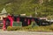 Old snow blower train at Skagway, Alaska