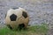 Old soccer ball