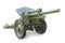 Old soviet 122-mm howitzer M-30, created back in 1938. On white background