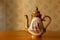 Old soviet gilded porcelain teapot.