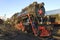 Old Soviet mainline freight steam locomotive `L` series