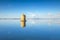 Old spanish windmill in Orbetello lagoon, Argentario, Italy