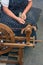 Old spinning wheel