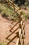 An Old Split Rail Fence in Desert