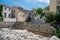 Old Split roman ruins and cathedral view