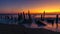 Old Spurn Point beach sea defences at sunrise