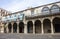 Old square in the downtown of Havana. Retro colonial house.