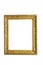 Old square frame painted with gold colour