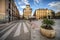 Old square in the Madrid city