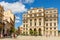 Old square with old spanish building with clock, plaza Vieja, ce