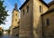 Old  St James  church outdoor. Bamberg  town , Germany