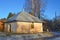 Old St. Nicholas Nikolskaya chapel in the village Letniy Borok in Pskov region, Russia