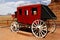 Old stage coach at Monument Valley, Utah, USA