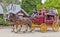 Old stagecoach in in Port of Echuca.