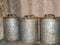 Old stainless steel canisters for storing fuels and lubricants