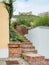 Old staircase. Garden adjacent to the vineyard, orchards